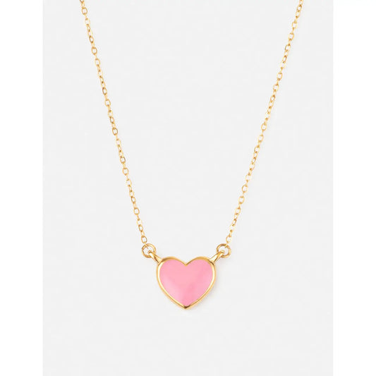 Pink Heart Faith Necklace
